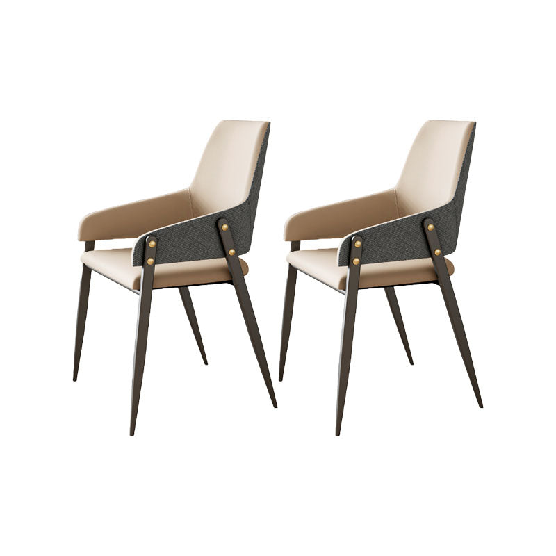 Industrielle Polsterarm Stuhl Küche Parsons Essstuhl