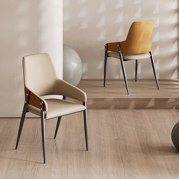 Industrielle Polsterarm Stuhl Küche Parsons Essstuhl