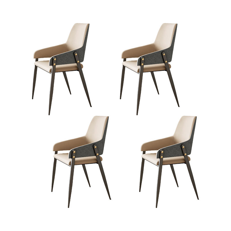 Industrielle Polsterarm Stuhl Küche Parsons Essstuhl