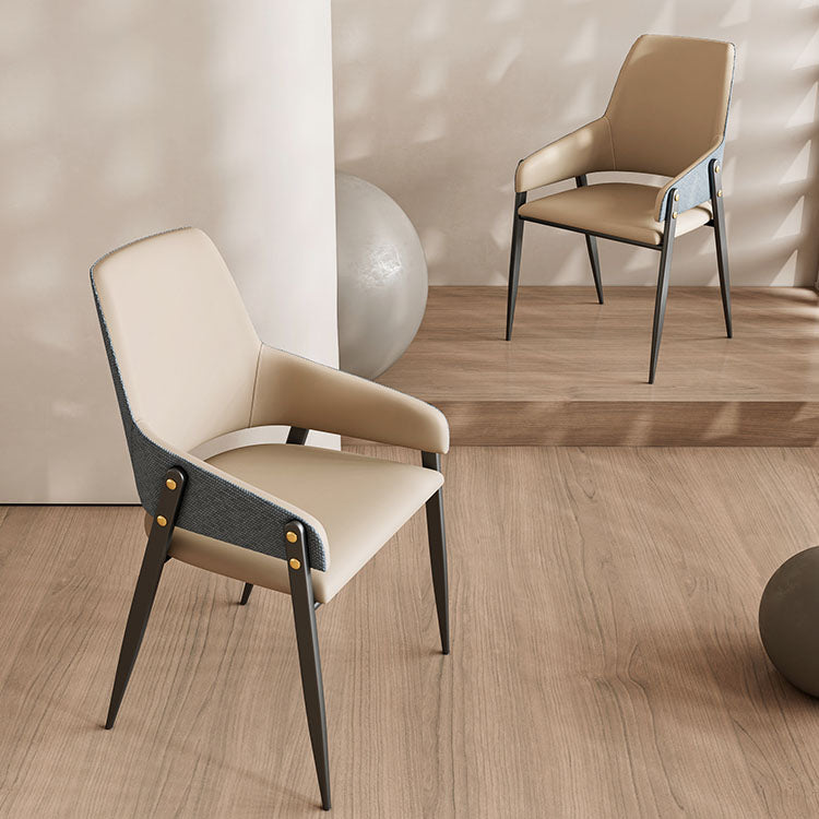 Industrielle Polsterarm Stuhl Küche Parsons Essstuhl