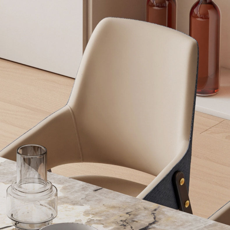 Industrielle Polsterarm Stuhl Küche Parsons Essstuhl