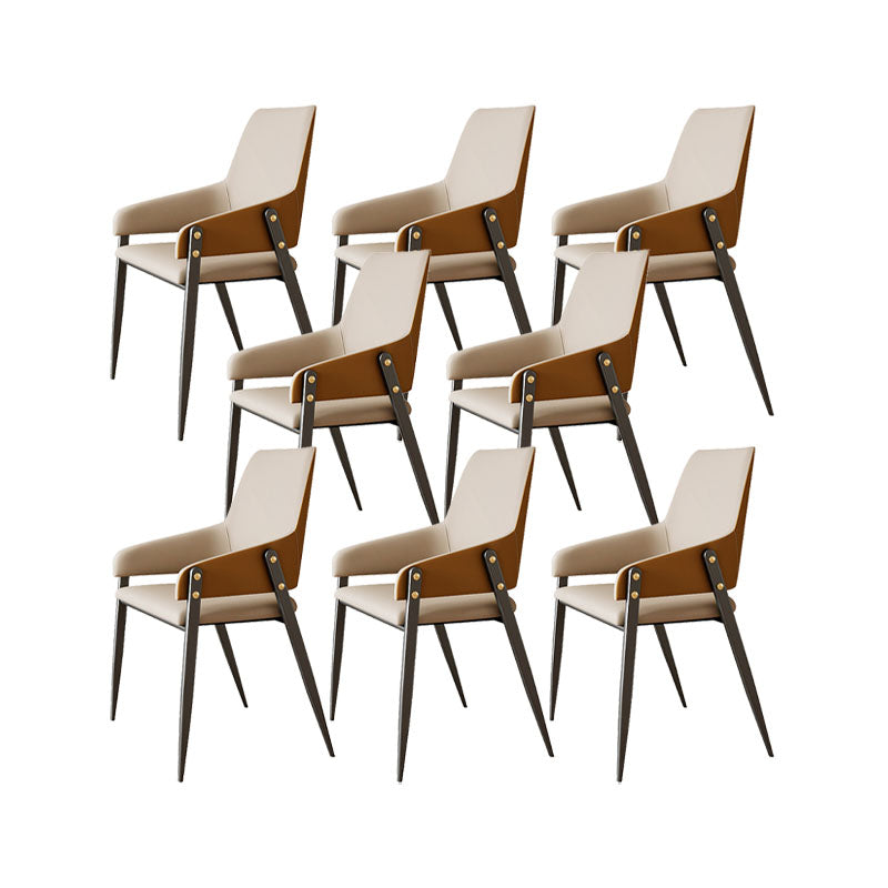 Industrielle Polsterarm Stuhl Küche Parsons Essstuhl