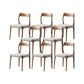 Contemporary Solid Wood Armless Chair Home Upholstered Dining Chair