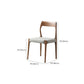 Contemporary Solid Wood Armless Chair Home Upholstered Dining Chair