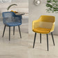 Plastic Arm Chair Modern Style Open Back Chair for Dining Room