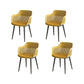 Plastic Arm Chair Modern Style Open Back Chair for Dining Room