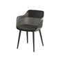 Plastic Arm Chair Modern Style Open Back Chair for Dining Room