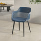 Plastic Arm Chair Modern Style Open Back Chair for Dining Room