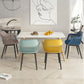 Plastic Arm Chair Modern Style Open Back Chair for Dining Room