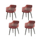 Plastic Arm Chair Modern Style Open Back Chair for Dining Room