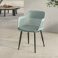 Plastic Arm Chair Modern Style Open Back Chair for Dining Room