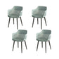 Plastic Arm Chair Modern Style Open Back Chair for Dining Room