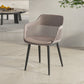 Plastic Arm Chair Modern Style Open Back Chair for Dining Room