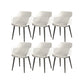 Plastic Arm Chair Modern Style Open Back Chair for Dining Room