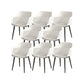 Plastic Arm Chair Modern Style Open Back Chair for Dining Room