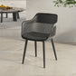 Plastic Arm Chair Modern Style Open Back Chair for Dining Room