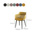 Plastic Arm Chair Modern Style Open Back Chair for Dining Room