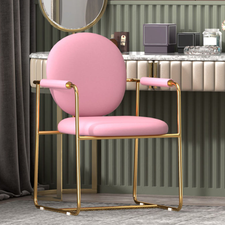 Industrial Kitchen Dining Chairs King Louis Back Arm Chair with Gold Base