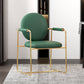 Industrial Kitchen Dining Chairs King Louis Back Arm Chair with Gold Base