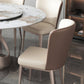 Faux Leather Side Chairs Modern Parsons Armless Chair for Dining Room