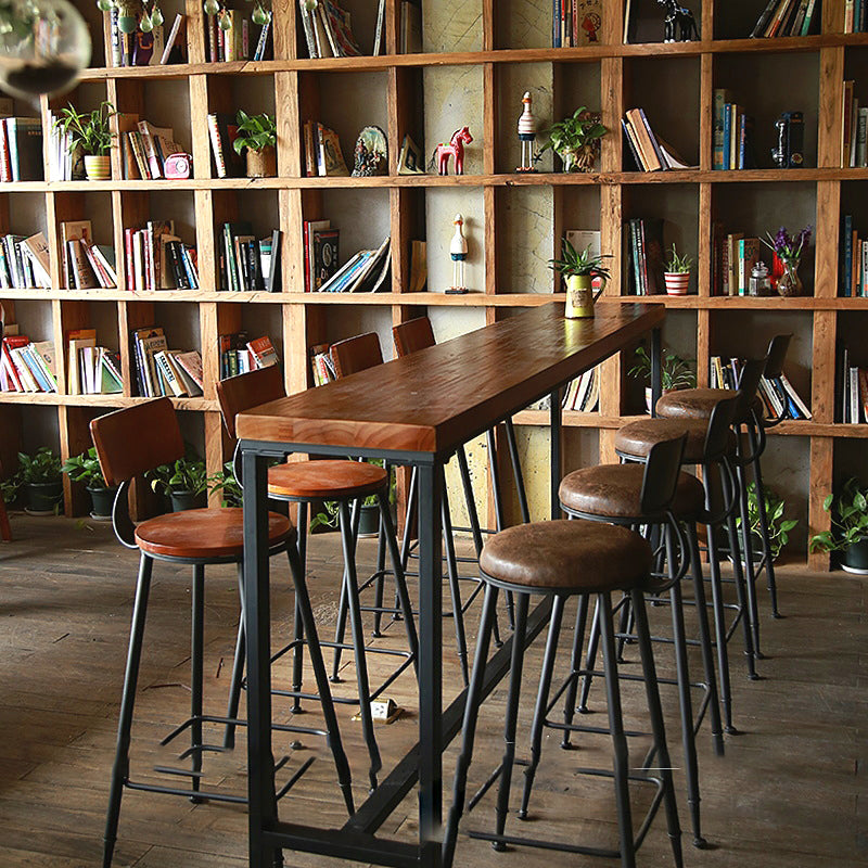 Sgabello da bar senza braccio da pranzo in metallo contemporaneo con base nera