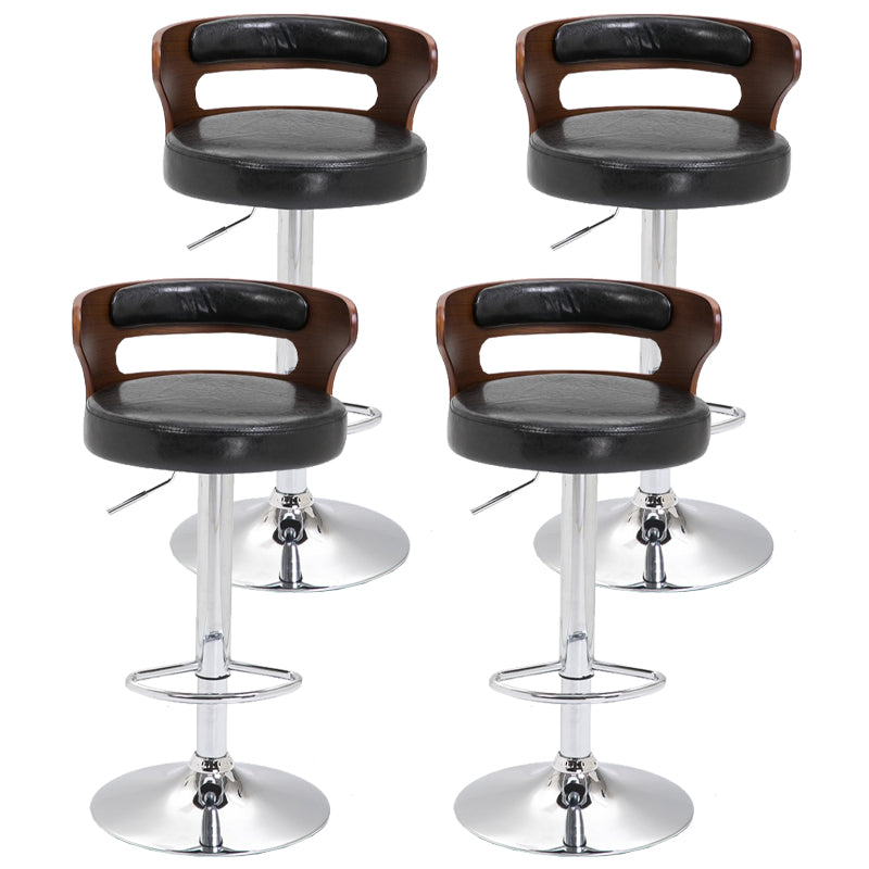 Swivel Adjustable Height Bar Stool Industrial Metal Bristol with Footrest