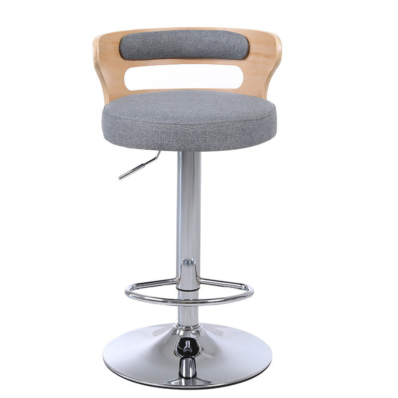 Swivel Adjustable Height Bar Stool Industrial Metal Bristol with Footrest