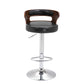 Swivel Adjustable Height Bar Stool Industrial Metal Bristol with Footrest