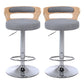 Swivel Adjustable Height Bar Stool Industrial Metal Bristol with Footrest