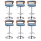 Swivel Adjustable Height Bar Stool Industrial Metal Bristol with Footrest