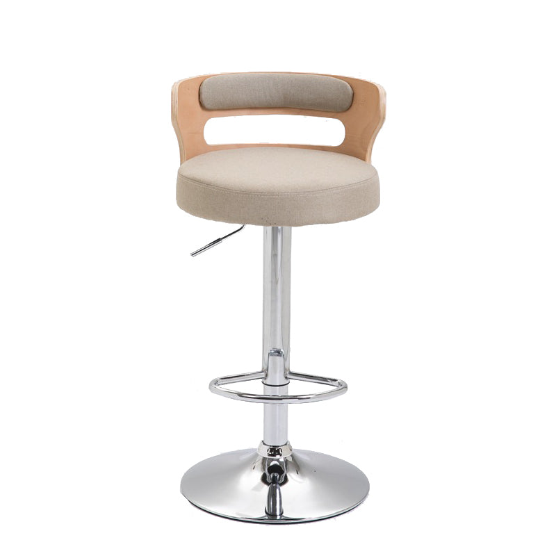 Swivel Adjustable Height Bar Stool Industrial Metal Bristol with Footrest