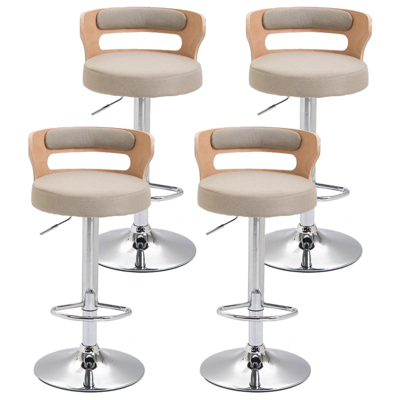 Swivel Adjustable Height Bar Stool Industrial Metal Bristol with Footrest