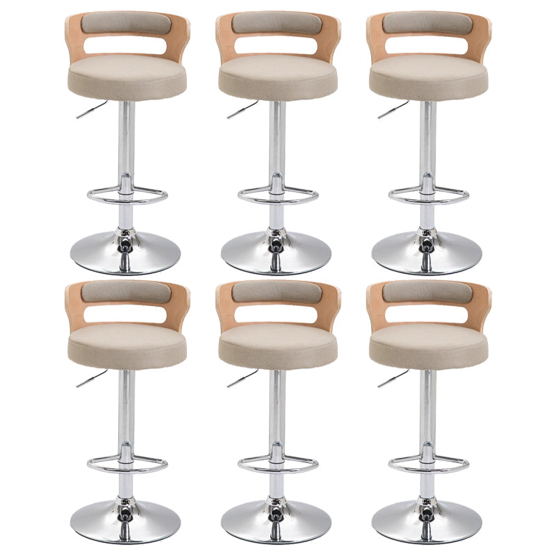 Swivel Adjustable Height Bar Stool Industrial Metal Bristol with Footrest