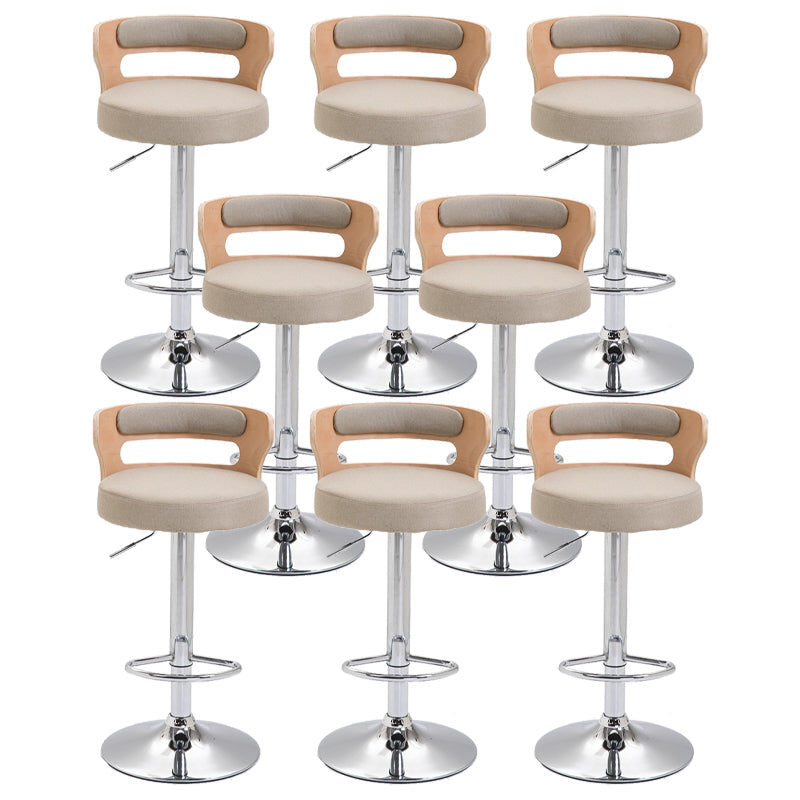 Swivel Adjustable Height Bar Stool Industrial Metal Bristol with Footrest