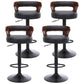 Swivel Adjustable Height Bar Stool Industrial Metal Bristol with Footrest
