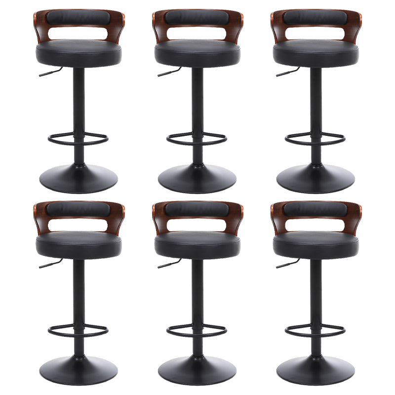 Swivel Adjustable Height Bar Stool Industrial Metal Bristol with Footrest