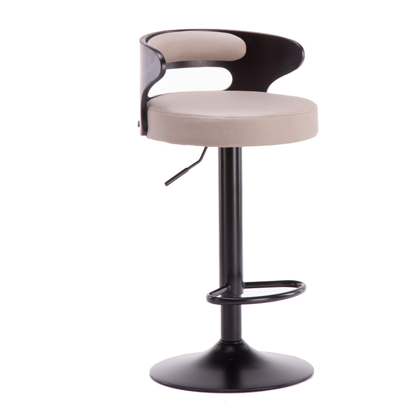 Swivel Adjustable Height Bar Stool Industrial Metal Bristol with Footrest