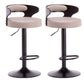 Swivel Adjustable Height Bar Stool Industrial Metal Bristol with Footrest