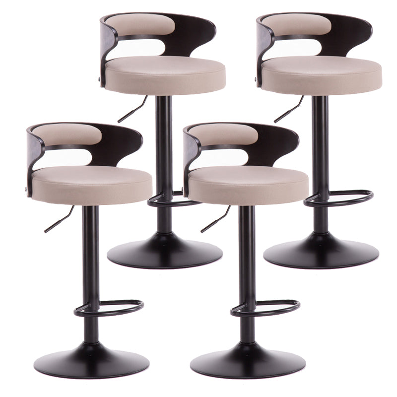 Swivel Adjustable Height Bar Stool Industrial Metal Bristol with Footrest