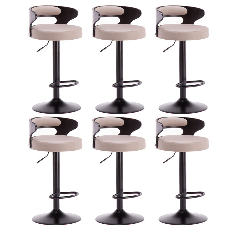 Swivel Adjustable Height Bar Stool Industrial Metal Bristol with Footrest