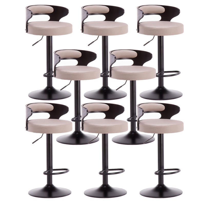 Swivel Adjustable Height Bar Stool Industrial Metal Bristol with Footrest