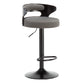 Swivel Adjustable Height Bar Stool Industrial Metal Bristol with Footrest