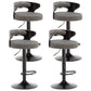 Swivel Adjustable Height Bar Stool Industrial Metal Bristol with Footrest