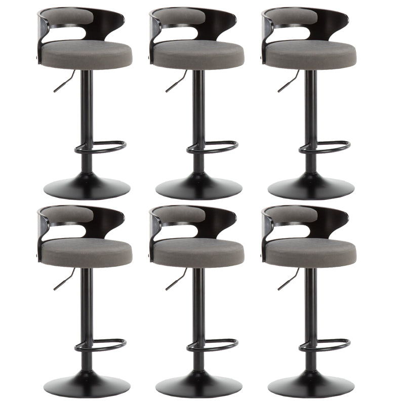 Swivel Adjustable Height Bar Stool Industrial Metal Bristol with Footrest