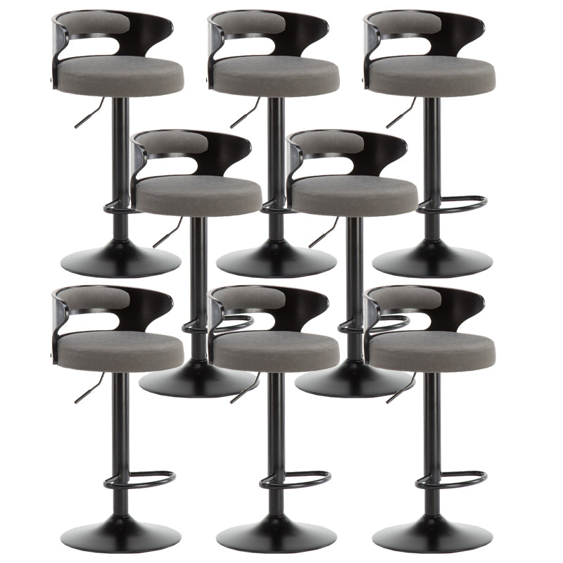 Swivel Adjustable Height Bar Stool Industrial Metal Bristol with Footrest