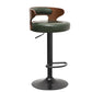 Swivel Adjustable Height Bar Stool Industrial Metal Bristol with Footrest