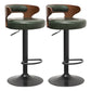 Swivel Adjustable Height Bar Stool Industrial Metal Bristol with Footrest
