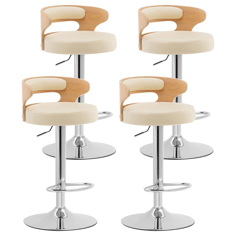 Swivel Adjustable Height Bar Stool Industrial Metal Bristol with Footrest