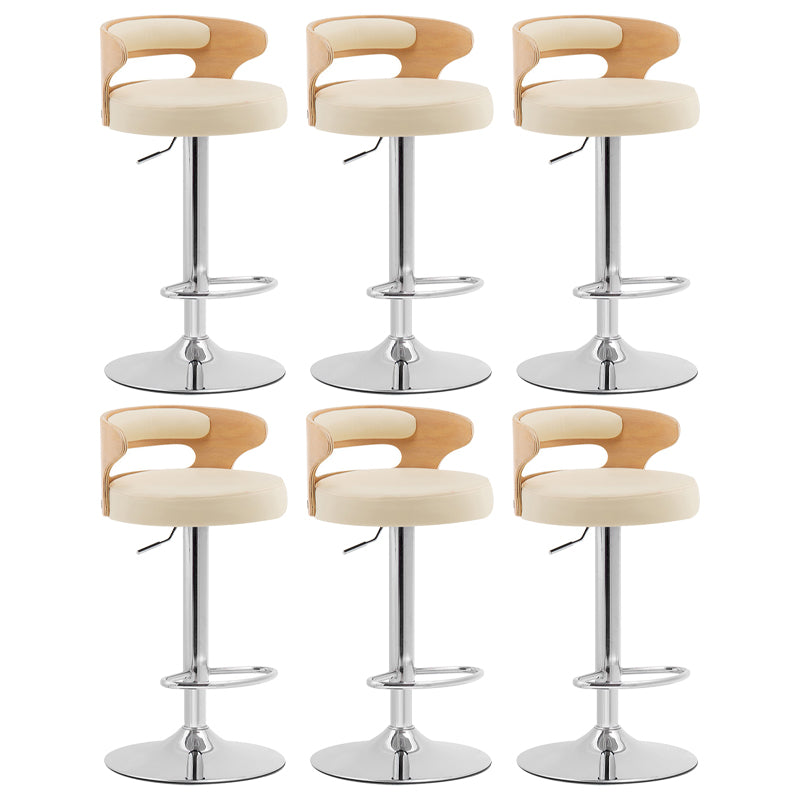 Swivel Adjustable Height Bar Stool Industrial Metal Bristol with Footrest