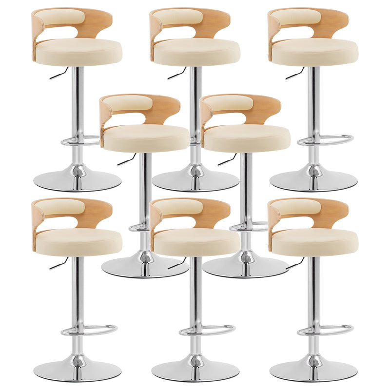 Swivel Adjustable Height Bar Stool Industrial Metal Bristol with Footrest